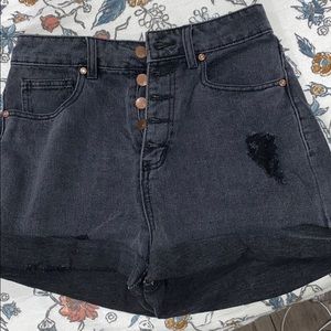 Black High waist shorts